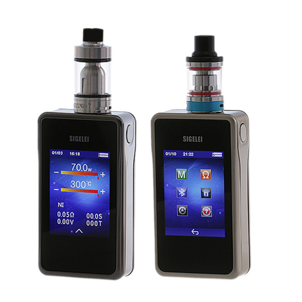 Sigelei T200 TC Box Mod e electronic cigarette mod 2.4 touch screen Design and APP Bluetooth connection 200W superpower no tank