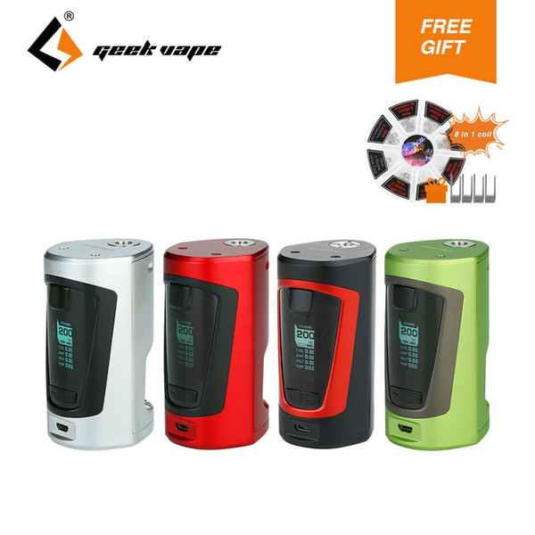 Original GBOX Squonker Box MOD 200W with 8ml Squonk bottle & free 8 in 1 coil No 18650 Battery E Cigs Vape Gbox MOD