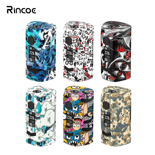 Electronic Cigarette Original Rincoe Manto S 228W Mod fit Metis Mix Tank power by dual 18650 battery va hugo vapor rader mage