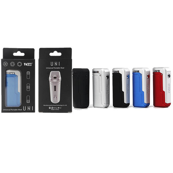 Original Yocan UNI Box Mod Preheat VV Voltage Adjustable Vape Pen With 650mAh Battery For All 510 Thread Adapter Oil Cartridge Authentic