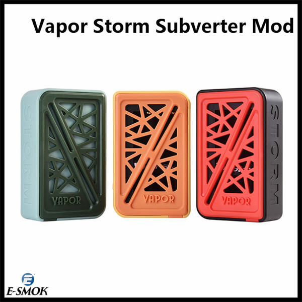 Authentic Vapor Storm Subverter Mod 200W supports power TC TCR curve mode E-Cigarette For 18650 Battery 3 Colors DHL Free