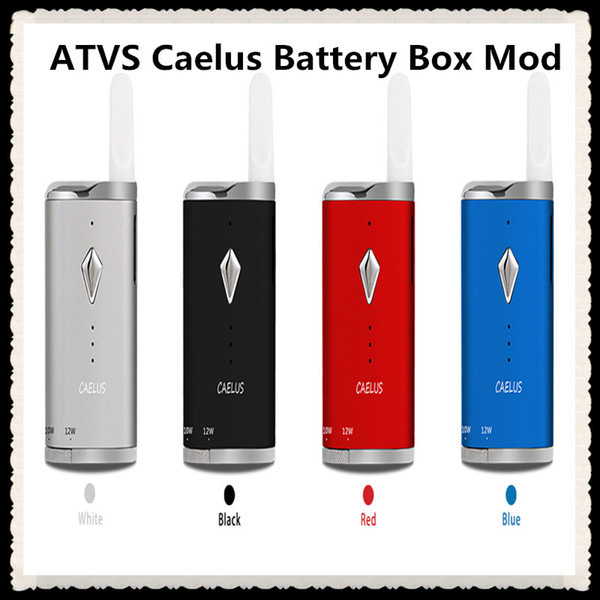 Authentic ATVS Caelus Box Mod Battery 650mAh Variable Wattage 12W with Bottom Twist Snot for Dank Kingpen Thick Oil Vape Cartridge Vape