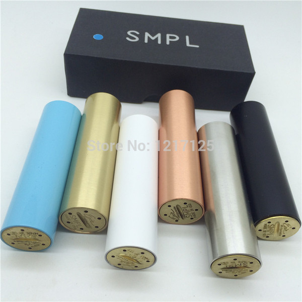 SMPL mod 18650 mech Mod Mechanical box Mod black white copper brass vs manhattan fuhattan M6 le petit gros praxis apollo paragon