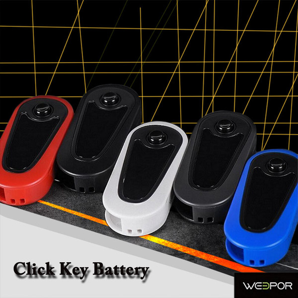 Weepor Click vaporizer Battery Built-in 400mAh adjustable Voltage Preheat VV Flick Mod For 510 Thick Oil Cartridge 100% Original DHL