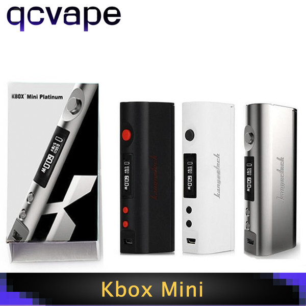 Kanger Kbox Mini Platinum 60W TC 18650 Mod Temp Control Support 0.1ohm for Subox Mini Vapor Box Mods Subtank Ecigs