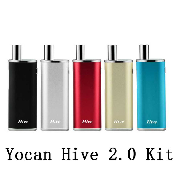 Yocan Hive 2.0 Kit 2 in 1 Vaporizer Kits For Wax/Juice 650mah Box Mods kit Atomizers 1.8ohm Oil Vaporizer e cigs For Juice vape pen