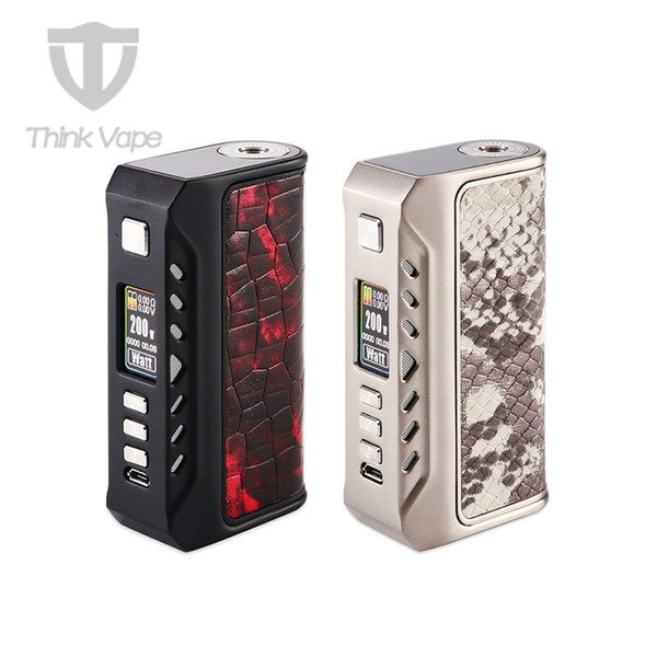 Think Vape Thunder 200W TC MOD W/ latest ST 200C Chipset 0.96-inch TFT Display powered by dual 18650 batteries MOD No Battery