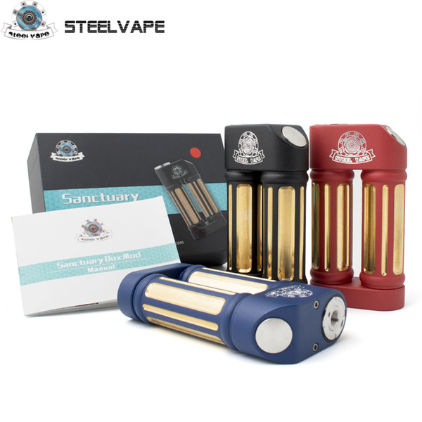 Steelvape Sanctuary Box Mod Vapes Fashion Mod Support Dual 18650 Battery Electronic Cigarette RDA RBA RDTA Tank