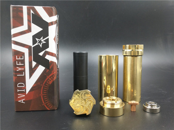 AV KANE Mechanical Mod 510 Thread 18650 Battery Electronic Cigarette Vape Mech Mod Brass vape pen