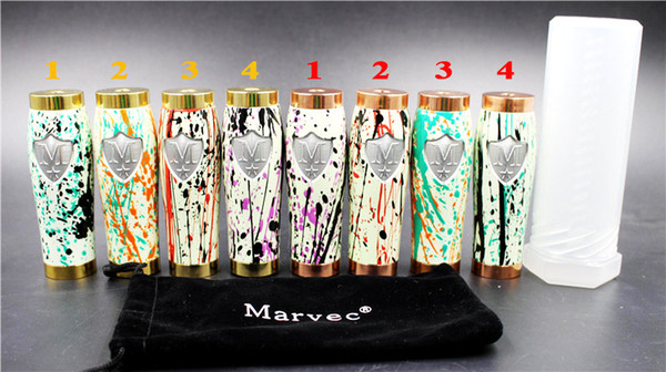 100% Original Marvec Dark Knight Style with Luminous Aluminum Tube Mechanical Mod Brass Red Copper Material fit 18650 or 20700 Battery