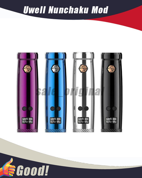 100% Authentic Uwell Nunchaku MOD temp control single 18650 vape device FOR UWELL NUNCHAKU TANK SUB OHM Atomizer Vape Vaporizer