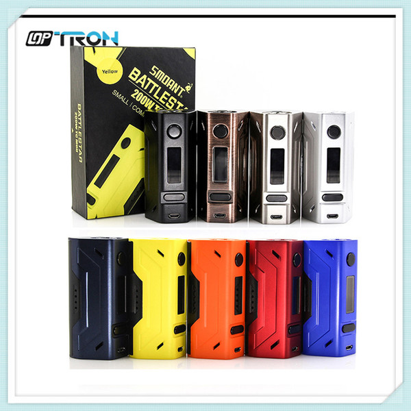 Wholesale- 100% Original New colors Cloupor Smoant Battlestar 200WTC Box Mod Cloupor Electronic Cigarette Vaporizer 18650 Mod