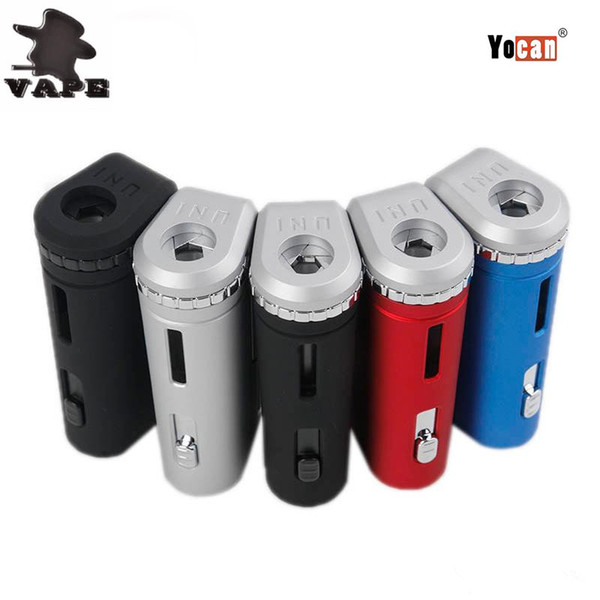 100%Authentic Yocan UNI Box Mod 650mAh Preheat VV Battery For 510 Thread Thick Oil Cartridge Electronic Cigarette Vape Mod DHL free