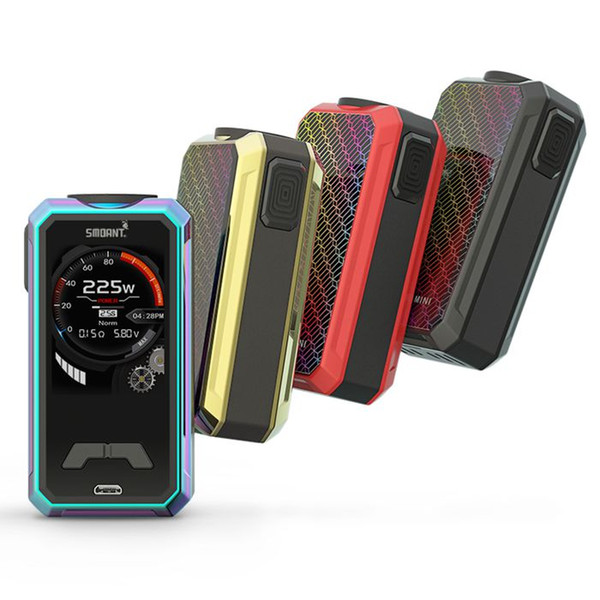 100% Original Smoant Charon Mini 225w VV/VW/TC box mod With 2.0 inch TFT color screen Powered by dual 18650 battery