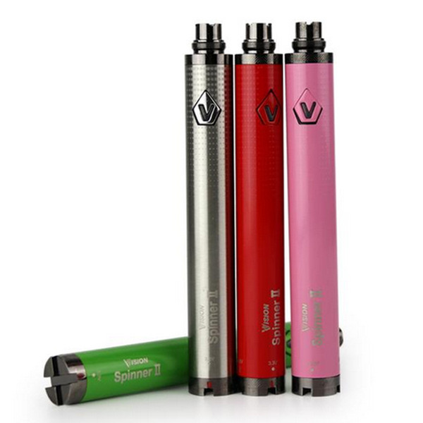 Vision Spinner 2 battery 1650mah evod Twist 3.7V--4.8V Vision Spinner II Battery Variable Voltage For 510 thread Atomizer ETS protank 3