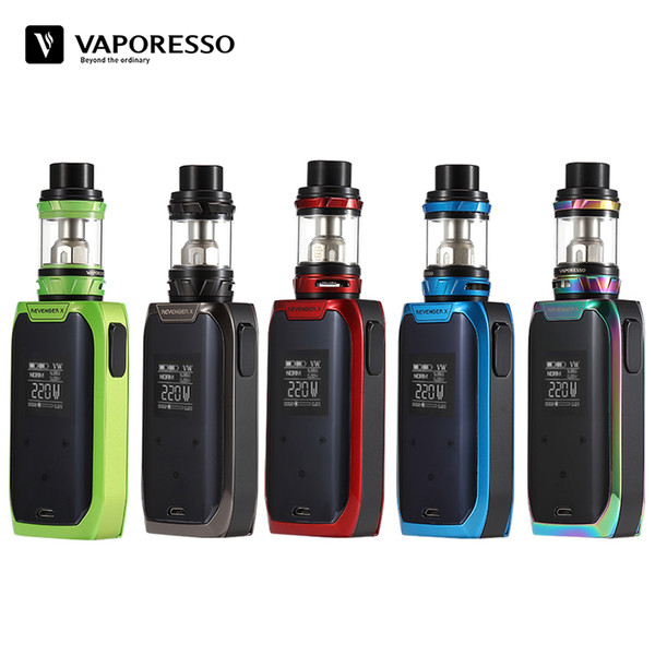 Vaporesso Vape Cigarette Revenger X Kit Electronic Cigarette With NRG Tank and 220W Touch Bottom Mod Power By 18650 Battery Cell