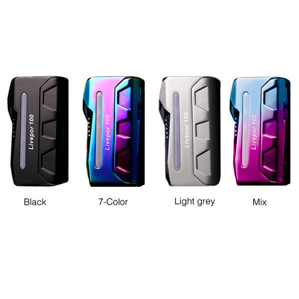 Authentic Yosta Livepor 100 TC Box Mod Singel 21700/20700/18650 Battery 100W E Cigarette Vape Mods For 510 Thread Tank 100% Original