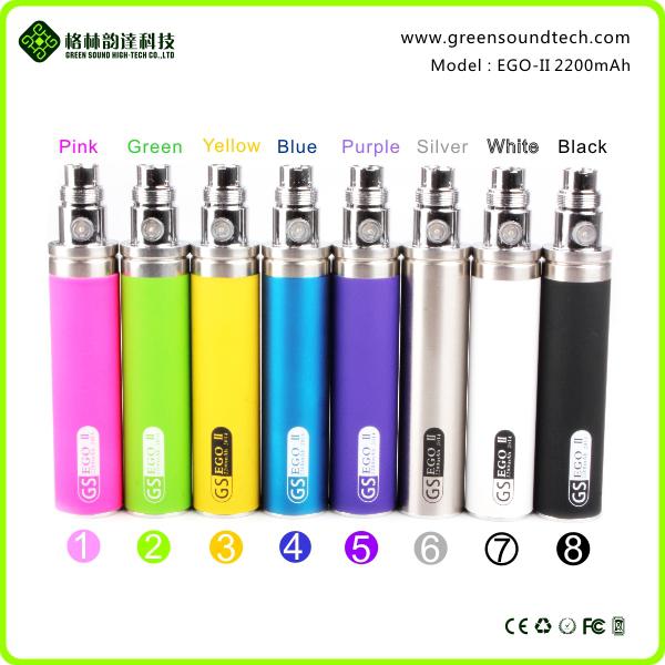 China manufacturer best 9 colors uk popular Ego 2200mah GS Ego II 2200mah ego ii battery with lowest price