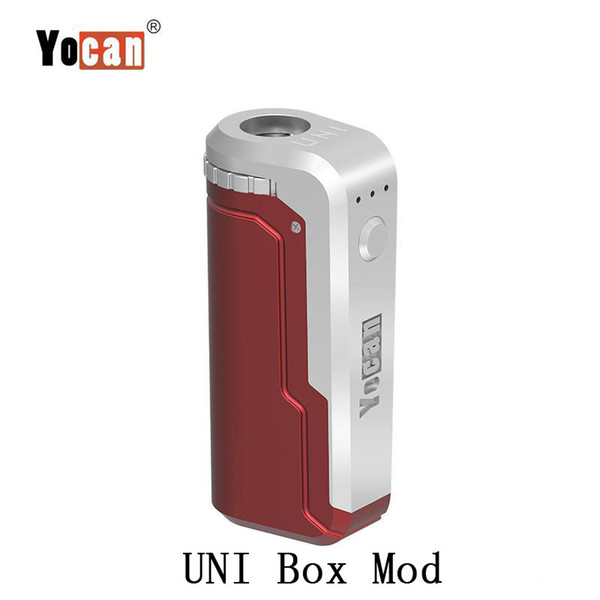 Yocan UNI Box Mod Battery 650mAh Preheat Variable Voltage Batteries With Magnetic 510 Adapter For Thick Oil Cartridge DHL 100% Original