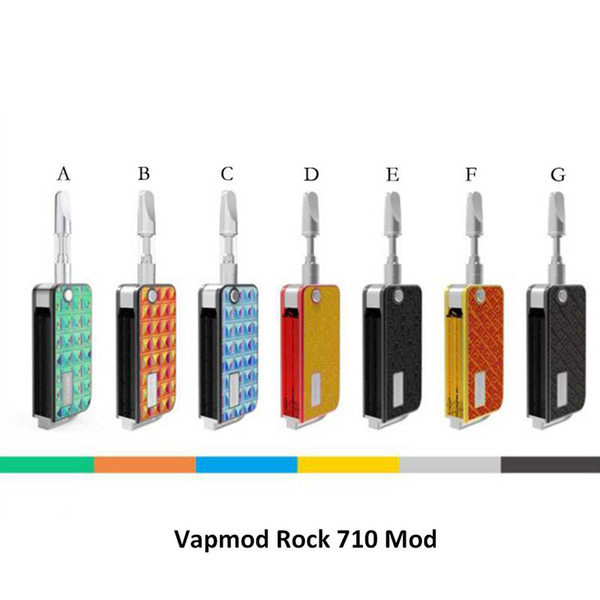 Original Vapmod Rock 710 Flip Box Mod Battery 650mAh Preheat VV Rock710 Flip Vape Mods Batteries For 510 Thick Oil vape Cartridge