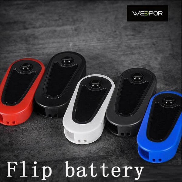 Authentic Weepor Click Key Battery 400mAh Variable Voltage Preheat VV Flick Box Mod For 510 Thick Oil Cartridge Flip Vape Mod battery