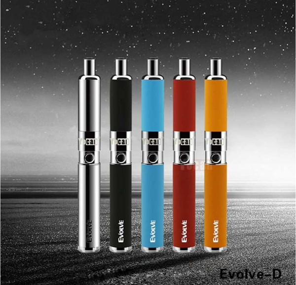 Yocan Evolve-D Starter Kits Wax Dry Herb Pen Kits Dual Coil Evolve Vaporizer e cigs 650mah Battery Electronic Cigarettes 2 Oil/Wax Atomizer