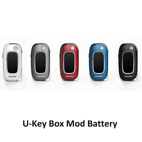 Newest Authentic Dazzvape U-Key Box Battery 350mAh Preheat Variable Voltage Cartridge Flip Vape Battery for 510 Thread Tank U Key box mod