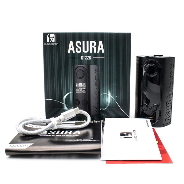 Hugo Vapor Asura 228W 2-in-1 TC Box MOD GT228 Powered by 18650 Battery with 0.96