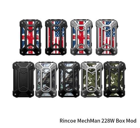 Rincoe Mechman 228W Box Mod Powered By Dual 18650 battery 100% Original