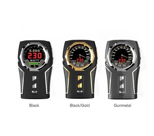 100% Original Sigelei TOP1 230W TC Box Mod Dual 18650 Battery Mod With 1.3inch TFT Circular Screen For 510 Thread Atomizer DHL free