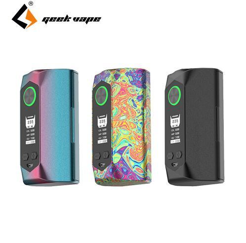 100% Original Geekvape Blade mod 235W TC Box Mod Tri-button design Vape mod Supports 18650/20700/21700 Battery DHL free shipping