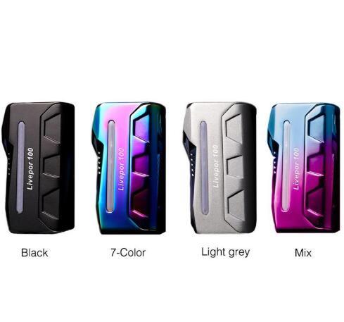 Authentic Yosta Livepor 100 TC Box Mod Single 21700/20700/18650 Battery 100W E Cigarette Vape Mods For 510 Thread Tank