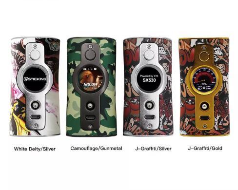 Authentic Vsticking VK530 200W TC Box Mod 1.3 inch TFT Screen Compitable with Dual 18650 Battery 100% Original