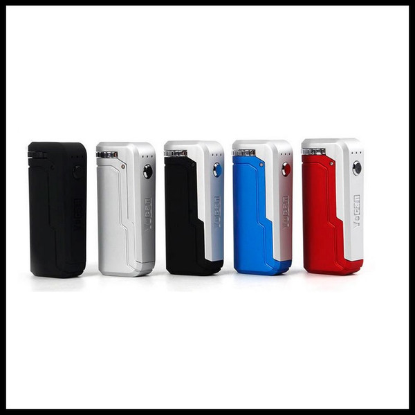 100% Original Yocan UNI Box Mod Voltage Adjustable 650mAh Preheat Battery With Magnetic 510 Adapter For Thick Oil Cartridge