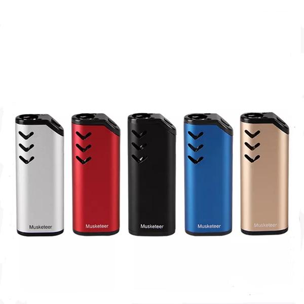 ECT Musketeer Mod Battery Built-in 650mah Preheat VV Variable Voltage Thick Oil Vape Cartridges Best Vape Mod Cheap Price for Wholesale