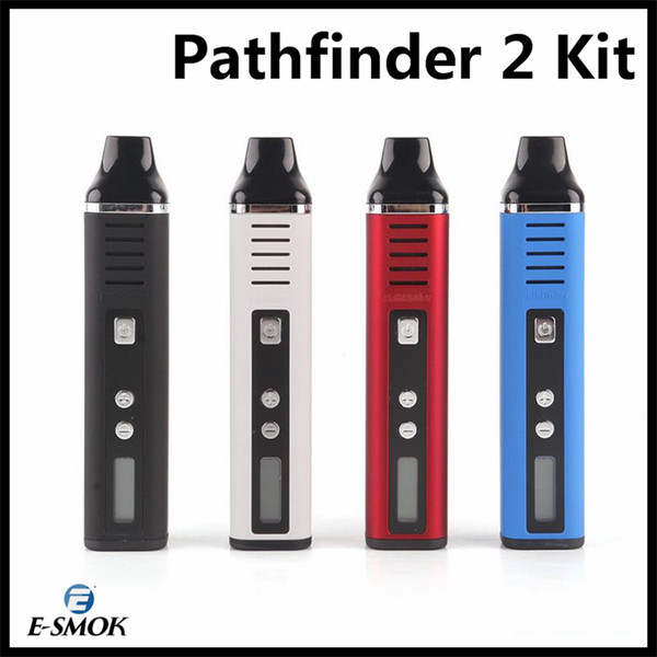 Pathfinder 2 Dry Herb Herbal Vaporizer Kit 2200mAh Battery 200-428F Variable Temperature Control Electronic Cigarette Vape Pen Kits Original