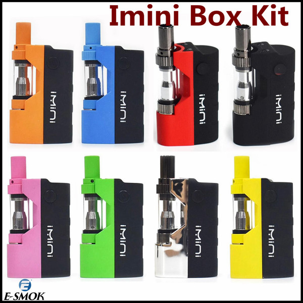 Imini Kit Thick Oil Kit 650mAh Battery Box Mod 510 Thread 0.5ml 1.0ml Imini I1 Tank Cartridge Vaporizer Kits Authentic