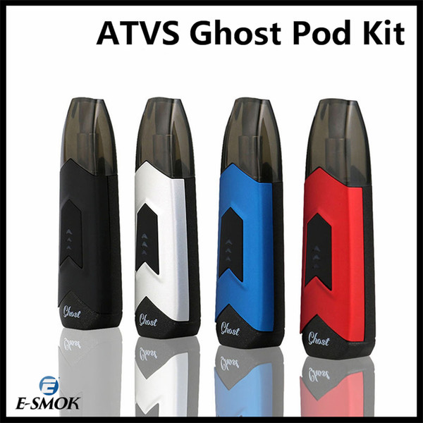 ATVS Ghost Pod Starter Kit 350mAh Battery 12W Vape Box Mod For 1.5ml Pods Cartridge E-Cigarette 100% Original DHL Shipping