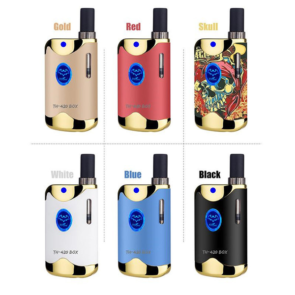 Original Kangvape TH-420 II Starter Kits 650mAh TH420 2 Battery Box Mod 0.5ml K1 Ceramic Thick Oil Cartridge Tank Kit 100% Authentic