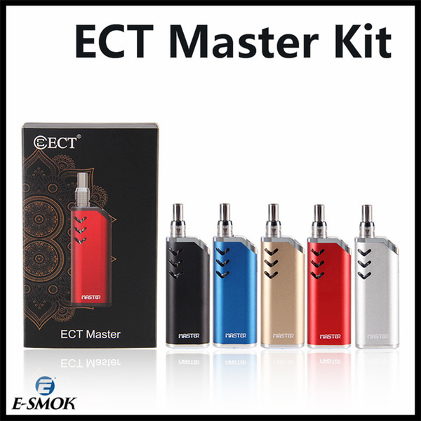 ECT Master Vape Kit for Thick Oil Starter Kits Cartridges Vaporizer Kit 650mAh Electronic Cigarette 100% Authenic