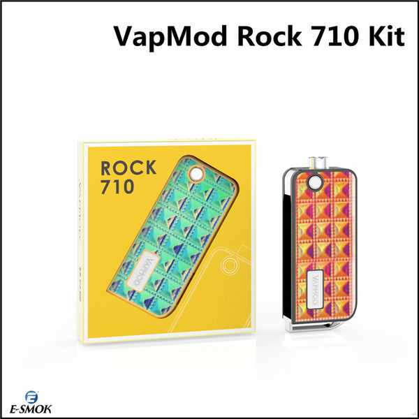 Authentic VapMod Rock 710 VV Box Mod 650mAh Battery Vaporizer Vape Variable Voltage Mods Kit For 510 Thread Thick Oil Cartridge