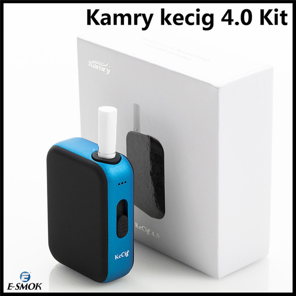 Authentic Kamry Kecig 4.0 Kit Heating Kit Heat-not-Burn E-Cigarette Box Kit Built-in 650mah Compact Size with 3 Lvl TC Mod 100% Authentic