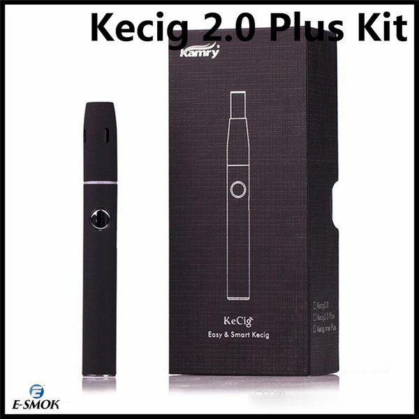 Authentic Kamry KeCig 2.0 Plus Kit Portable Mini Vape Pen Kit 650mah Ecig 2.0 for Heat-not-Burn Cartridge E Cigarette kit