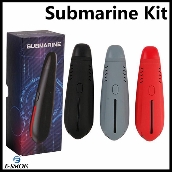 Submarine Kit Dry Herb Vaporizer Vape Pen Kit 2200mAh Battery Temperature Control Pipe Herbal E Cigarette Kits 100% Authentic