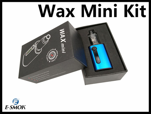 Wax Mini Kit Glass Wax Vaporizer Atomizer Triple Quartz Coil Micro USB Charging Dry Herb E cigarette Mod Kit Vape Pen Kit By DHL