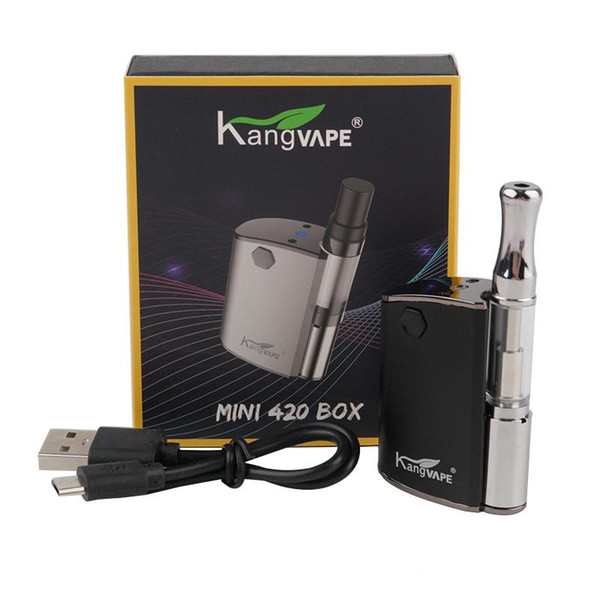 Original KangVape Mini 420 Starter Kits 400mAh Preheat Battery with Thick Oil 0.5ml Ceramic Coil Cartridge Kit 100% Authentic