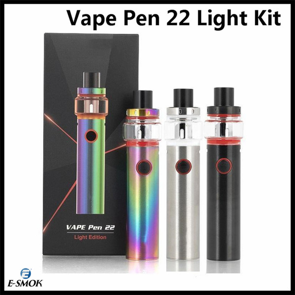 Vape Pen 22 Light Edition Kit 1650mAh Battery with 4ml LED Vape Pen Electronic Cigarette Base Tank For Mesh & Strip Coils