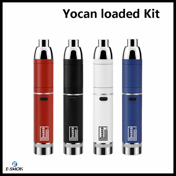 Authentic Yocan Loaded Starter Kits E cigs Vape Pen Built-In 1400mAh Battery Vaporizer Pen Quad Quartz Coil Dual Quartz Coil 100% Original