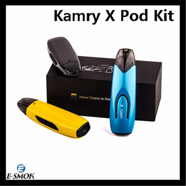 100% Original Kamry X Pod Kit Built-in 650mAh Battery 2.0ml Cartridge Pod System 1.4ohm Coil Arc-Shaped Body