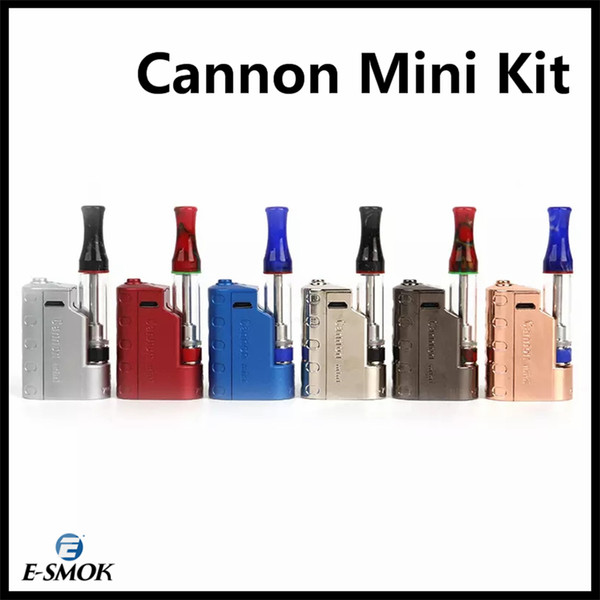 Authentic Cannon Mini Starter Kit With 350mAh Battery Mod 1.0ml 510 Thick oil Vape Cannon Resin Cartriges Ecig Vape Kit 100% Original